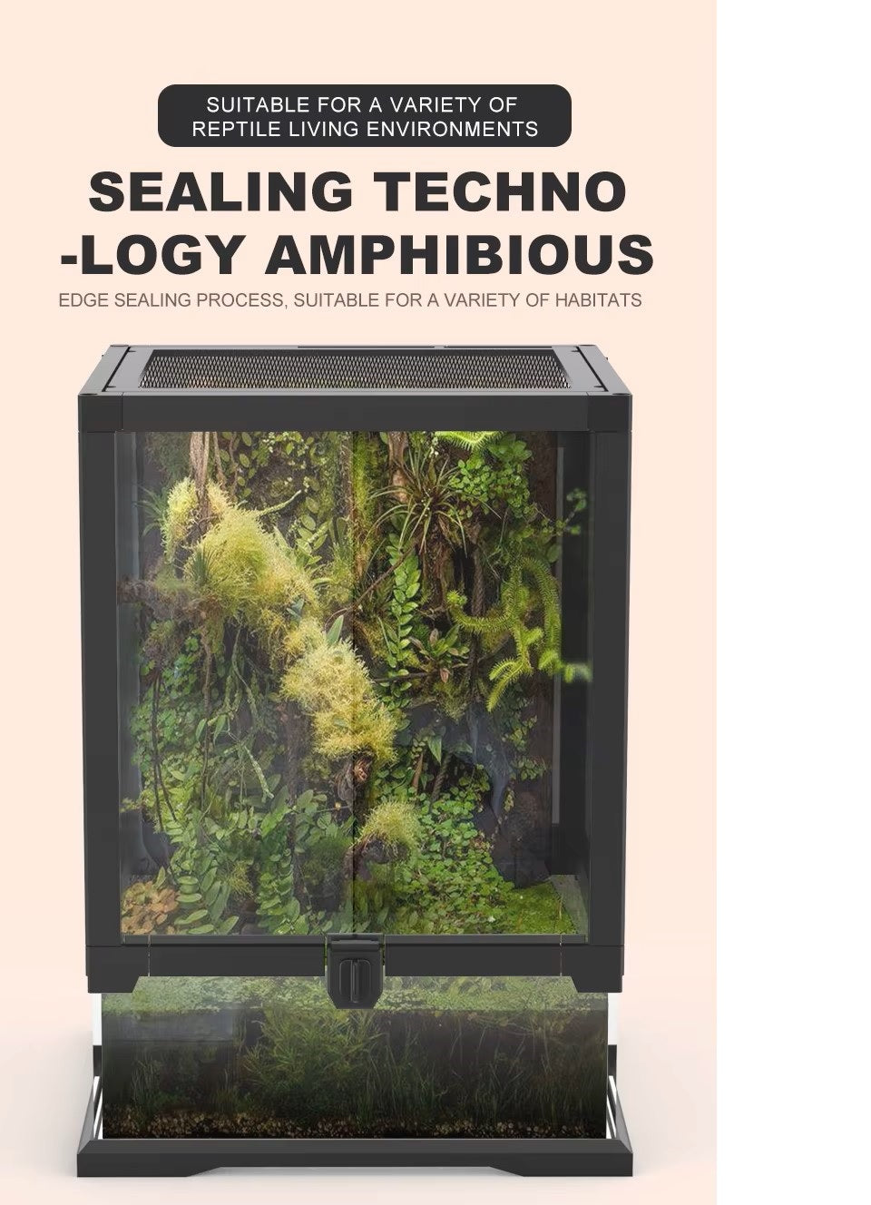 Glass Terrarium (45x45x60cm)